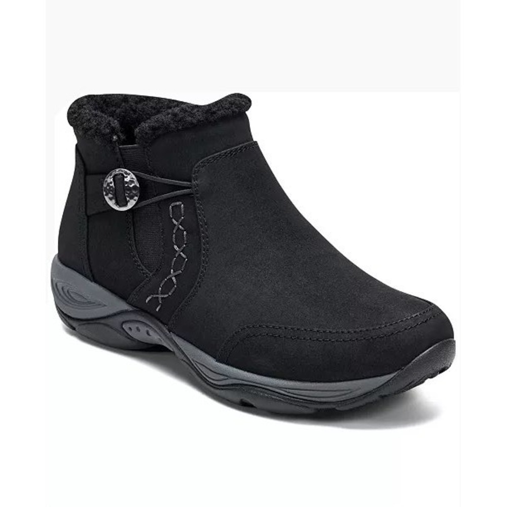 Easy Spirit Erique 9 Womens Black Suede Water Repellent Ankle Boots size 6M
